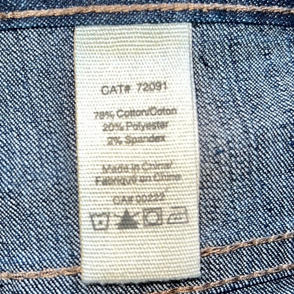 Dark Denim Capris Jeans - Picture 7 of 8